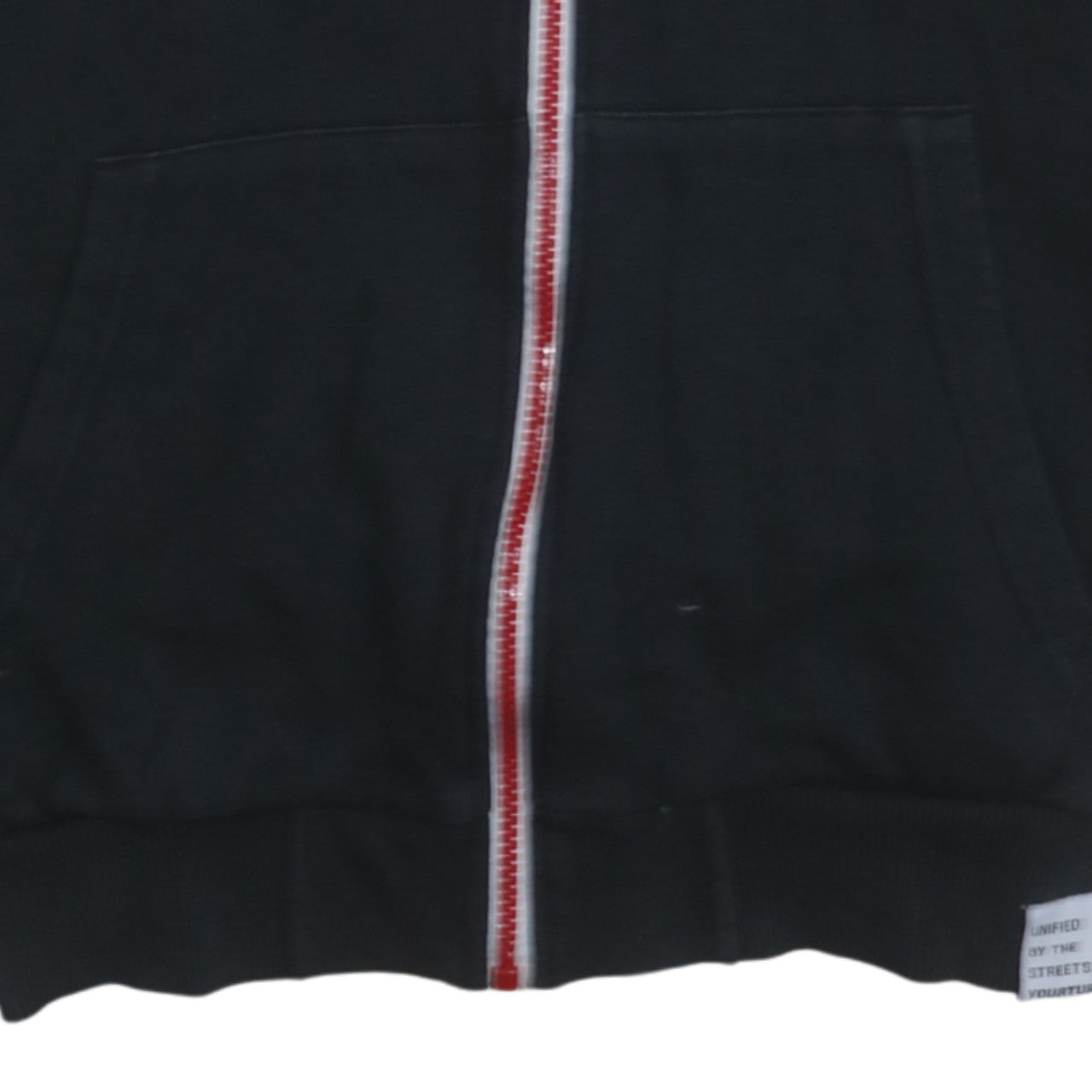 Mens UK Size M Your Turn Black Full Zip Hoodie