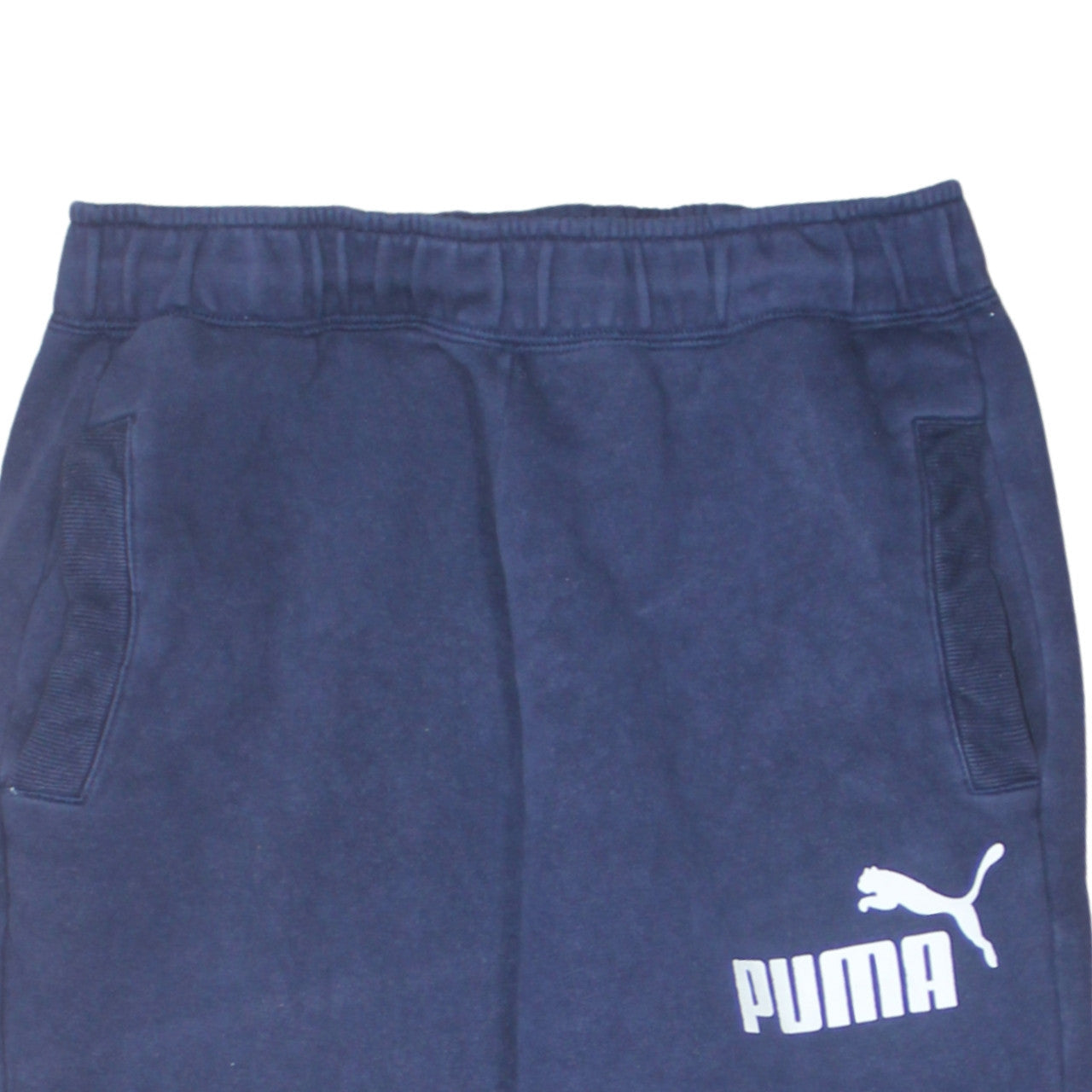 Mens UK Size M PUMA Regular Fit Jogger Blue Trousers