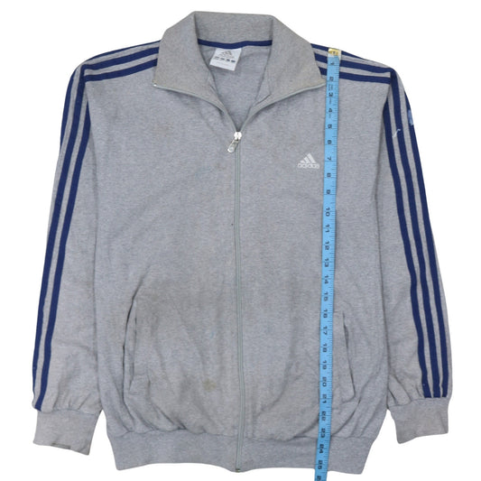 Adidas Men's Grey Small Track Jacket Full Zip Sportswear