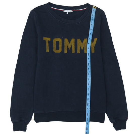 Mens UK Size M Tommy Hilfiger Blue Pullover Sweatshirt