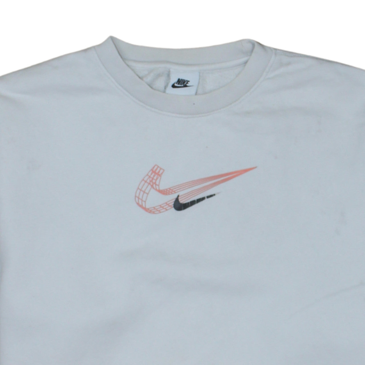 Mens UK Size M Nike White Pullover Sweatshirt