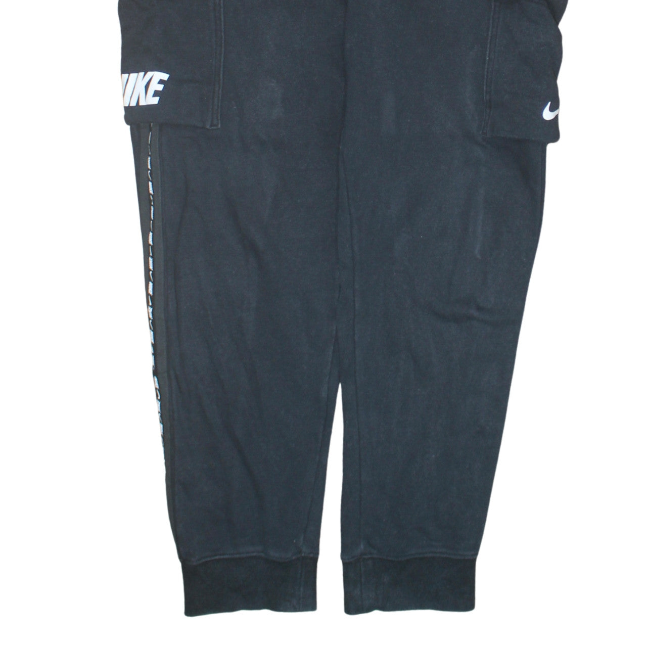Mens UK Size M Nike Regular Fit Jogger Black Trousers