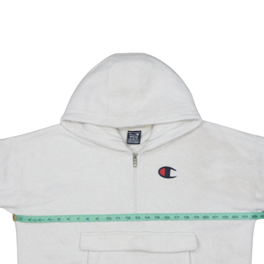 Womens UK Size M Champion White Pullover Hoodie