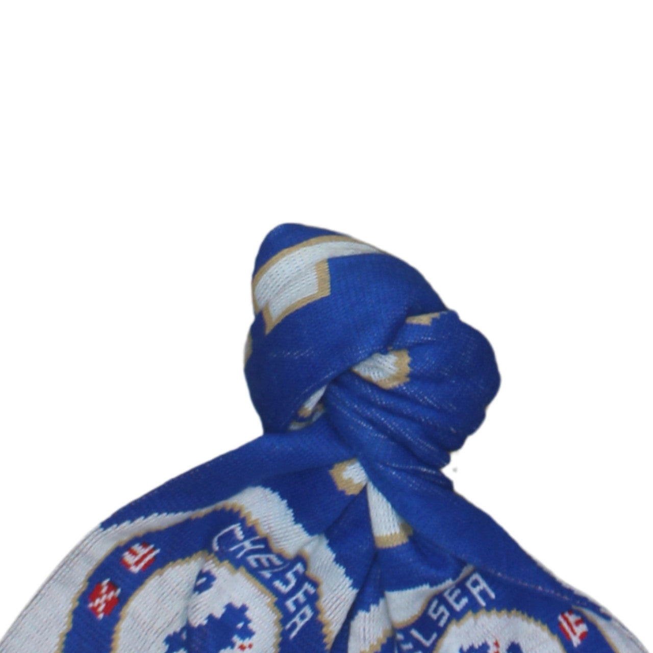 Additional view of Chelsea Football Club Blue Acrylic Men's Knitted Winter Scarf