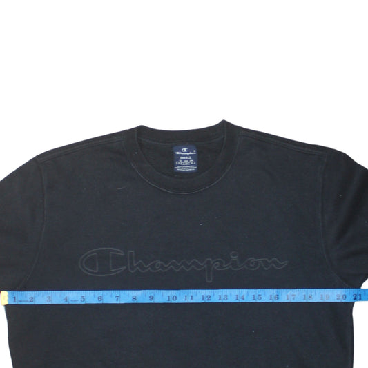 Mens UK Size S Champion Black Pullover Sweatshirt