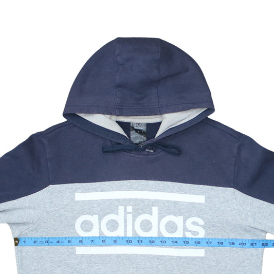 Mens UK Size L adidas Grey Pullover Hoodie