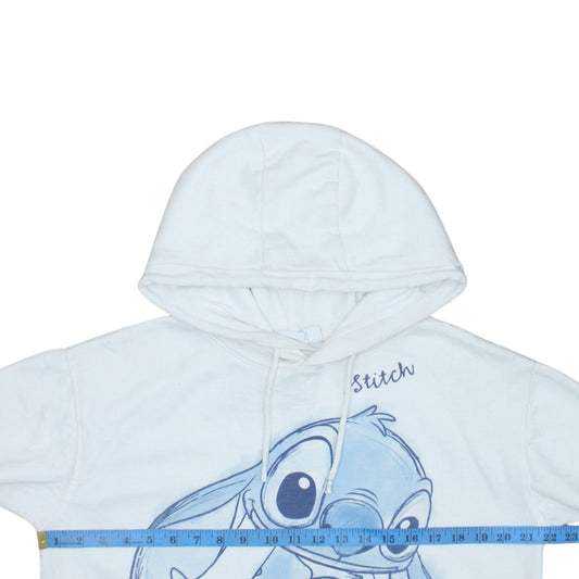 Womens UK Size S Disney White Pullover Hoodie