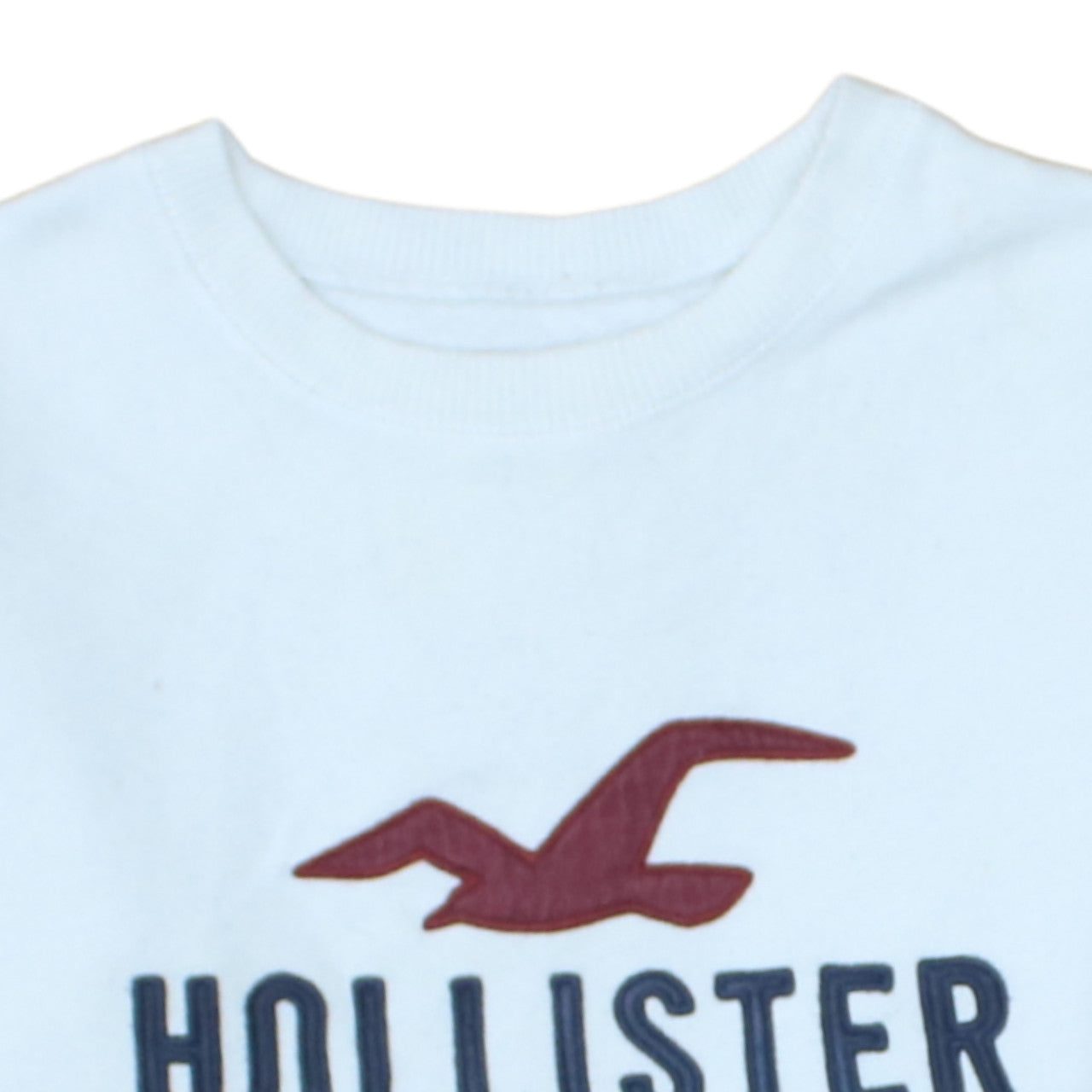Womens UK Size XS Hollister White Pullover Sweatshirt