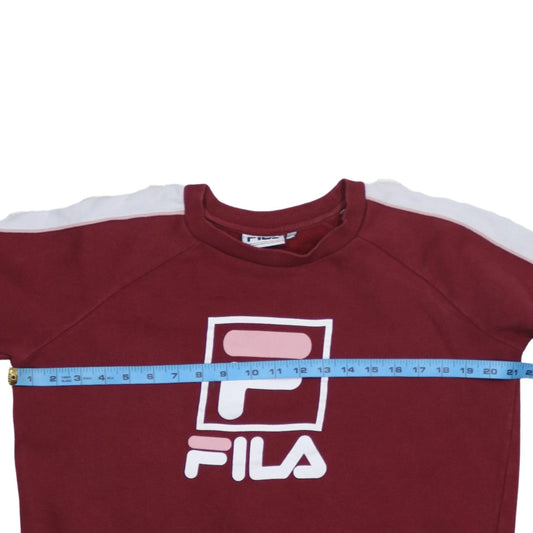 Womens UK Size 12 FILA Red Pullover Sweatshirt