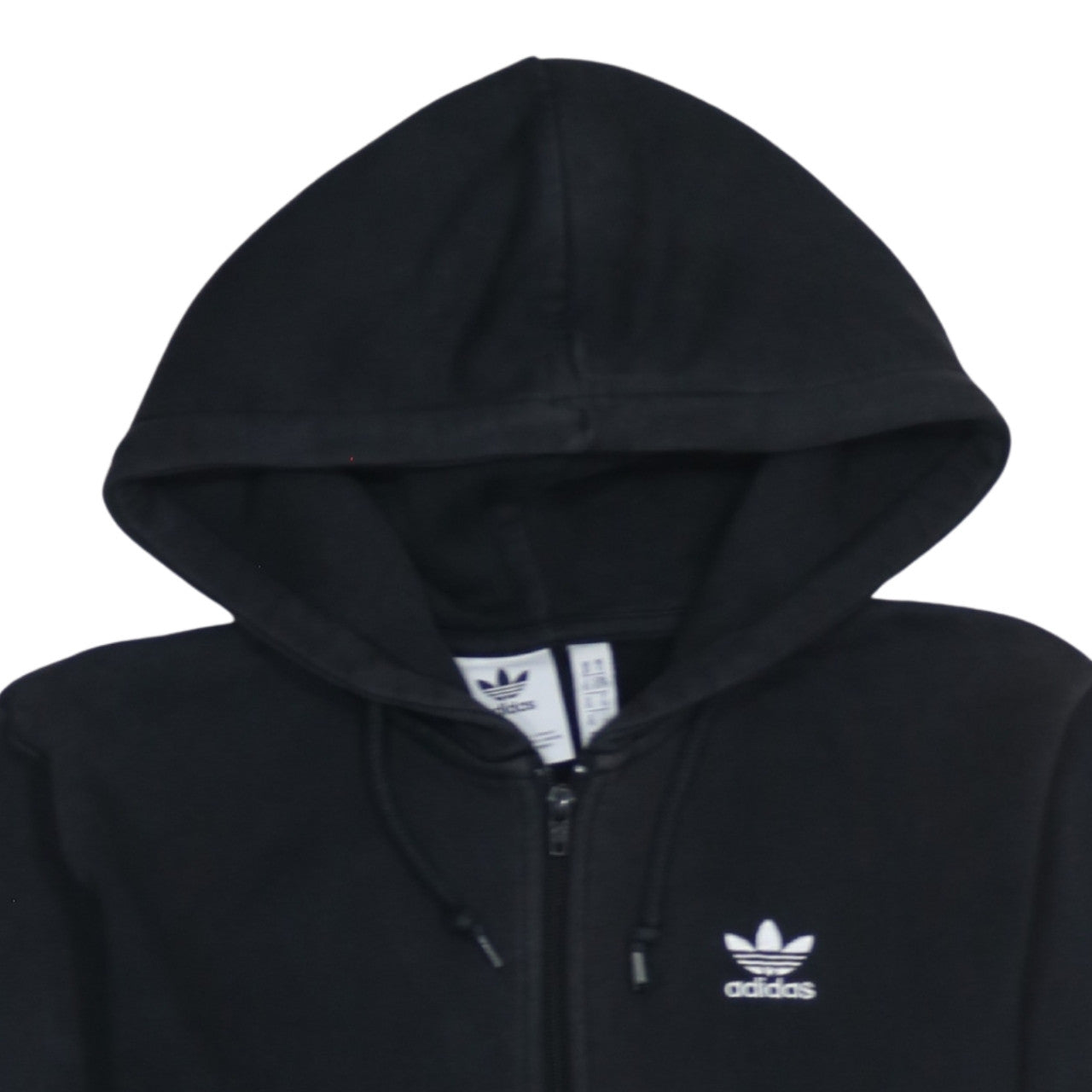Mens UK Size XS adidas Black Full Zip Hoodie
