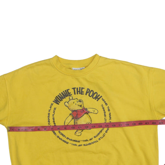 Womens UK Size 10/12 Disney Yellow Pullover Sweatshirt