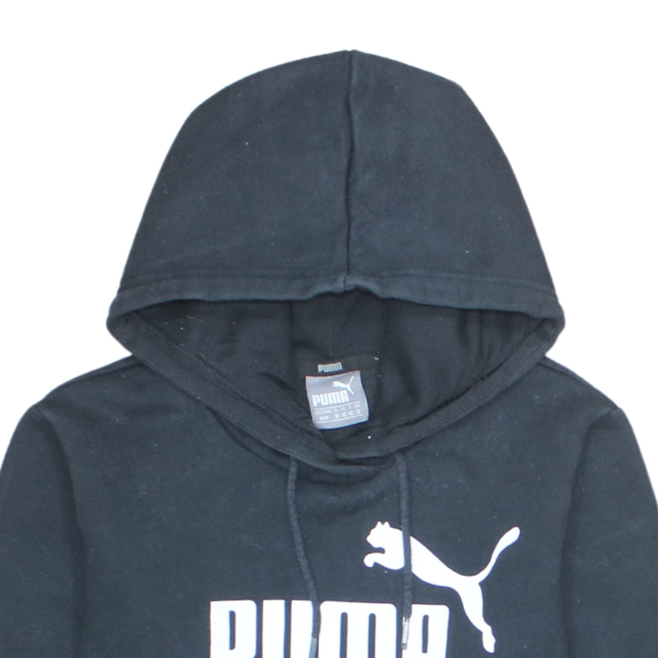 Womens UK Size 12 PUMA Black Pullover Hoodie