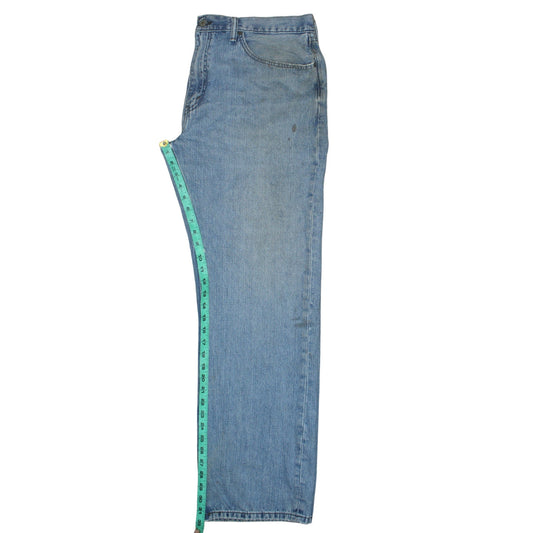 Mens UK Size L Levi's Regular Fit Straight Blue Jeans