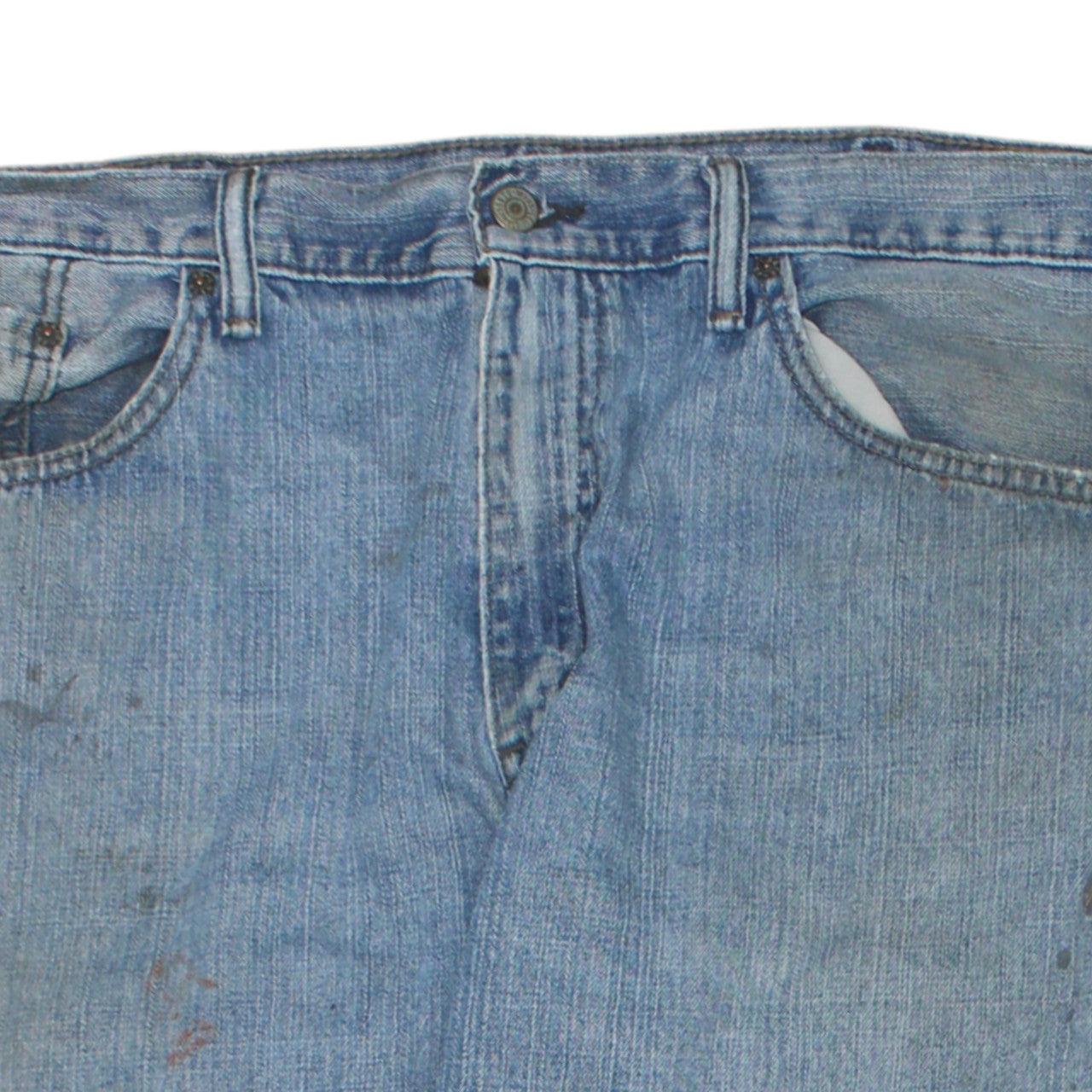 Mens UK Size L Levi's Regular Fit Straight Blue Jeans