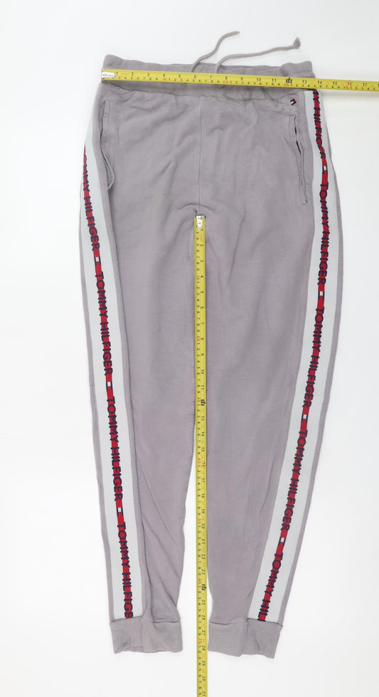 Mens UK Size S Tommy Hilfiger Regular Fit Jogger Grey Trousers