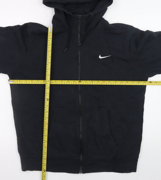 Mens UK Size L Nike Black Full Zip Hoodie