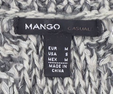 Womens UK Size 10 Mango Grey Pullover Jumper