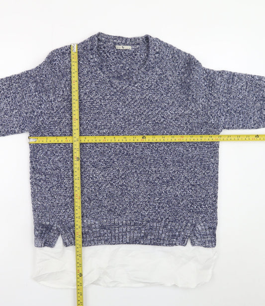 Womens UK Size 14 TU Blue Pullover Jumper