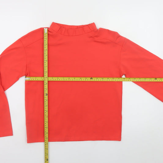 Womens UK Size 6 Oliver Bonas Red Basic T-Shirt