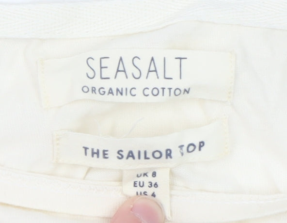 Womens UK Size 8 Seasalt Multicoloured Basic T-Shirt