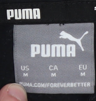Mens UK Size M PUMA Black Pullover Hoodie