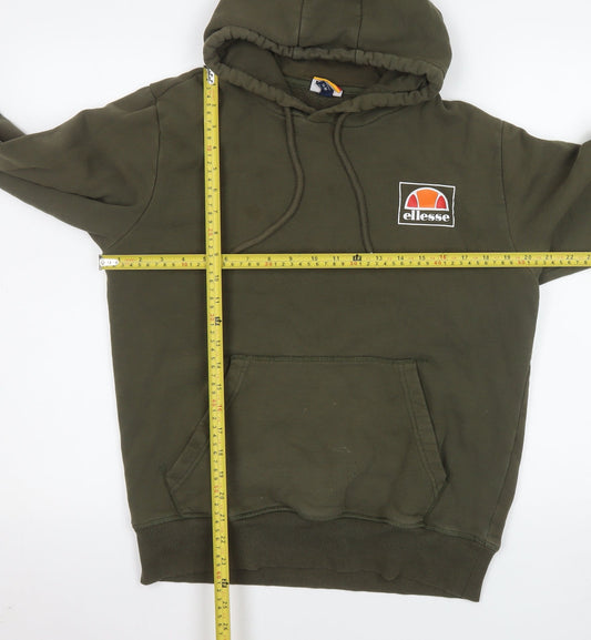 Mens UK Size M ellesse Green Pullover Hoodie