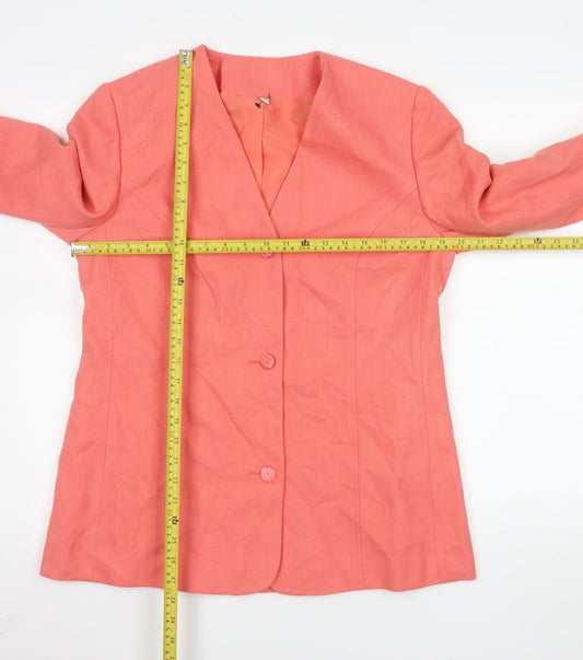 Womens UK Size 14 Holmewood Regular Pink Blazer