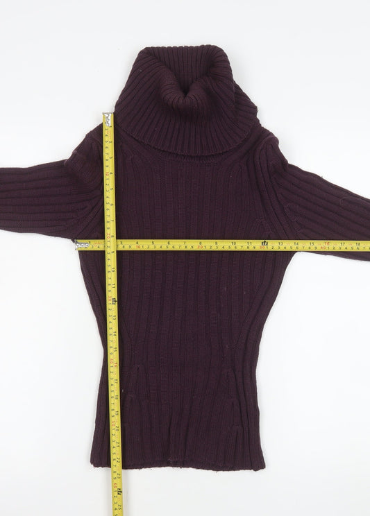Womens UK Size 10 Marks and Spencer Purple Pullover Jumper