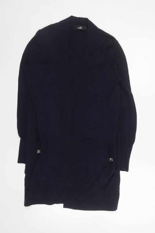 Womens UK Size S Wallis Black Cardigan Jumper