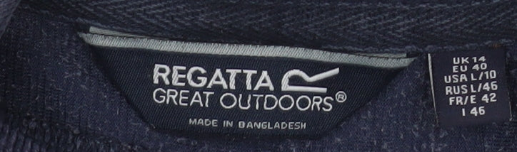 Womens UK Size 14 Regatta Blue Pullover Sweatshirt