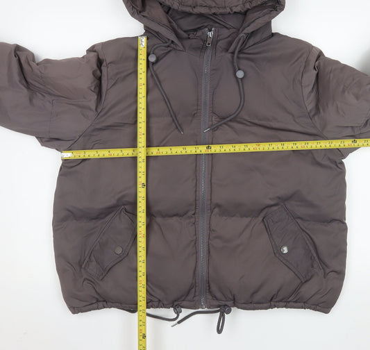 Womens UK Size 14 Brave Soul Brown Puffer Jacket