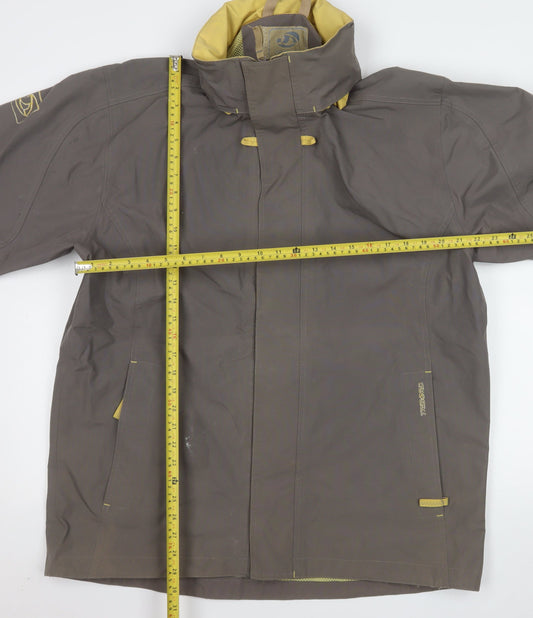 Tribord Men's Brown XL Waterproof Rain Jacket Outdoor Coat