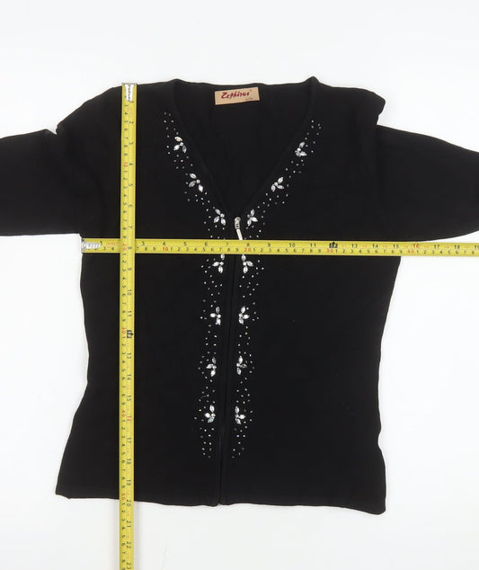Womens UK Size L Zephirus Black Basic Jacket
