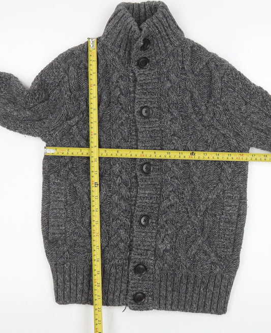 Mens UK Size XS Gap Grey Cardigan Jumper