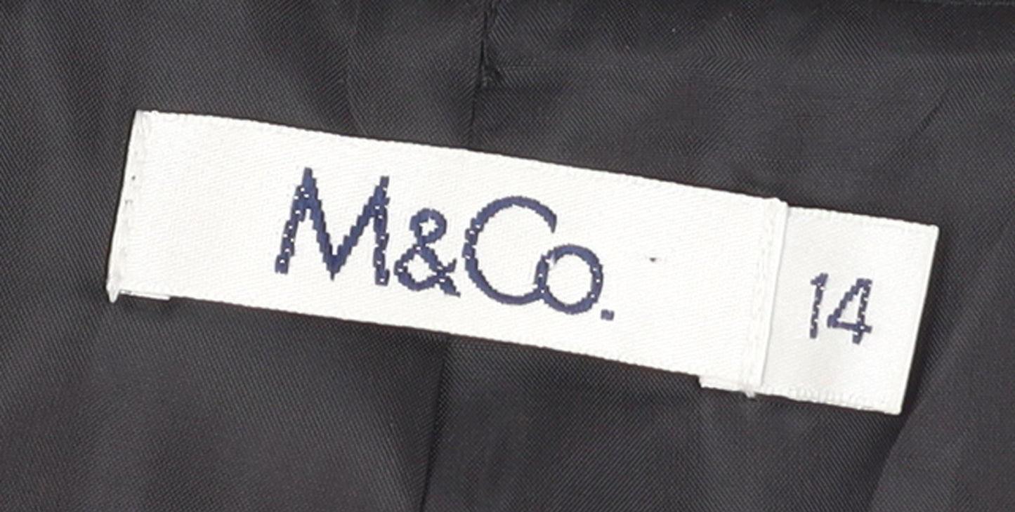 Womens UK Size 14 M&Co Regular Black Blazer