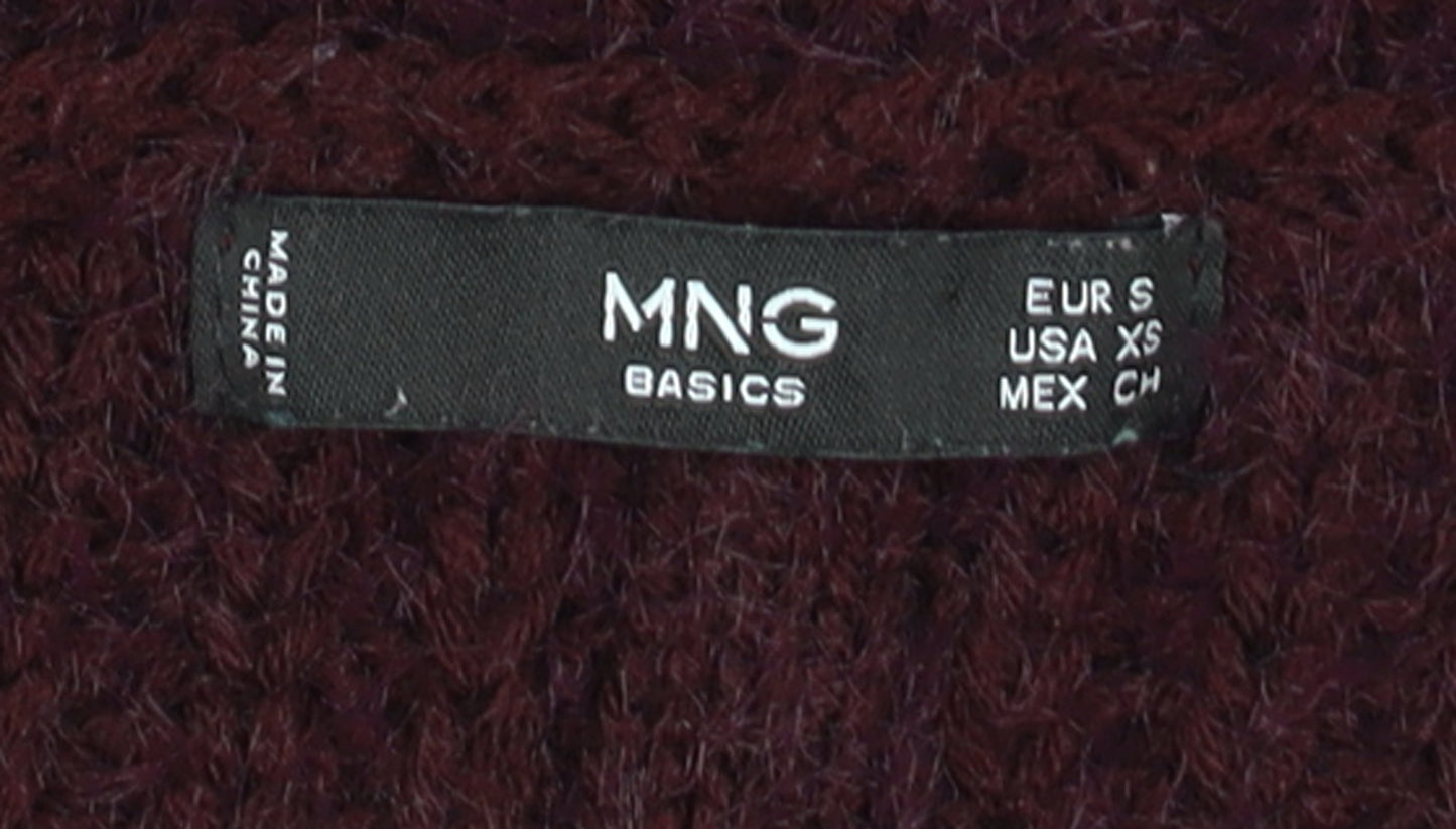 Womens UK Size 8 MNG Purple Pullover Jumper
