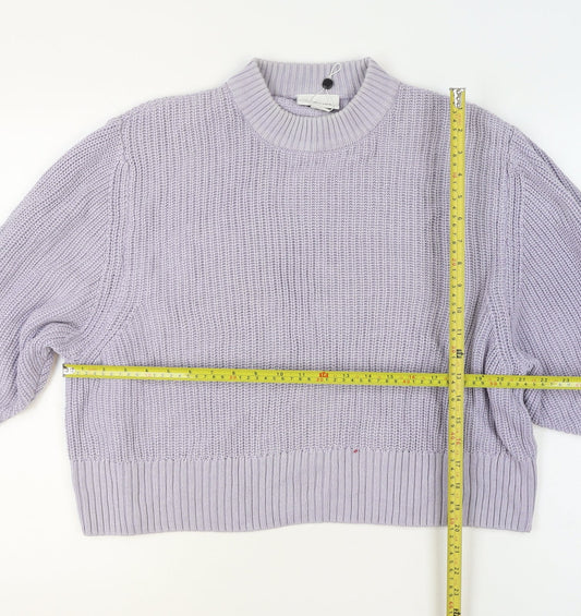 Womens UK Size L Monki Purple Pullover Jumper