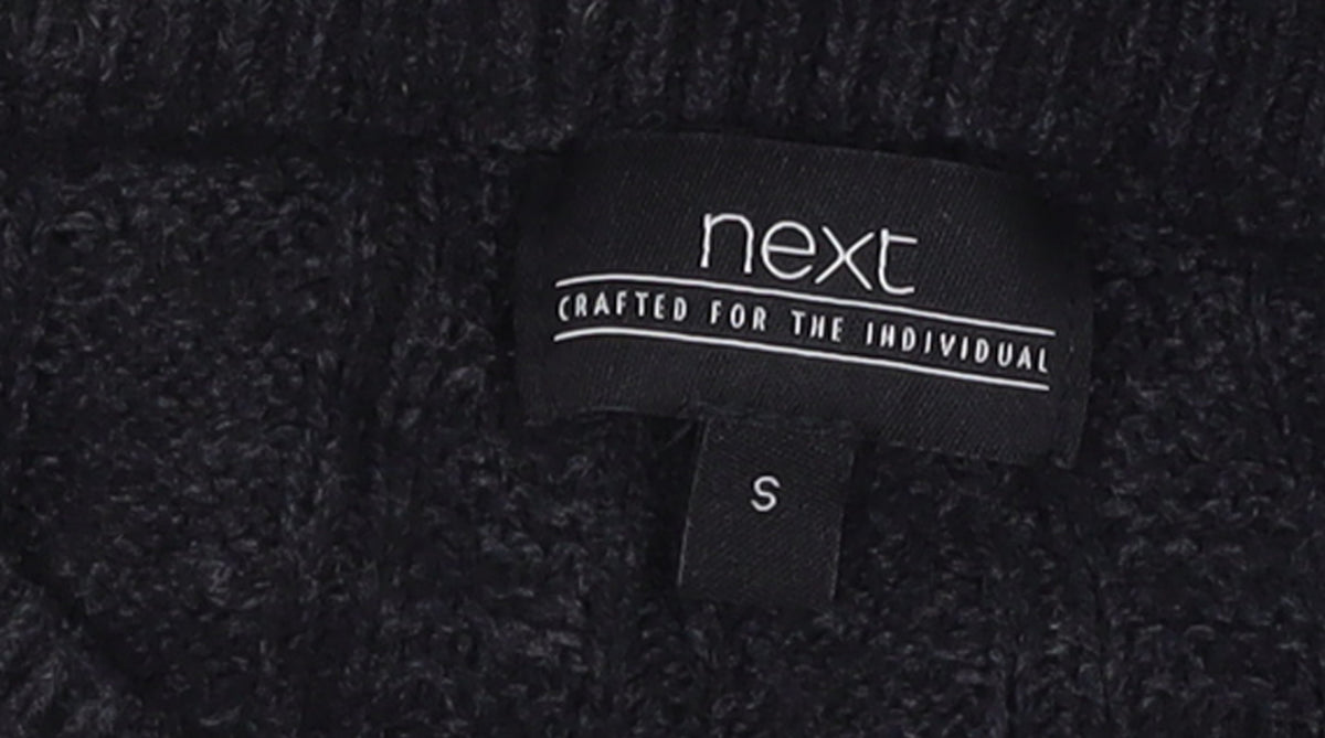 Mens UK Size S NEXT Black Pullover Jumper