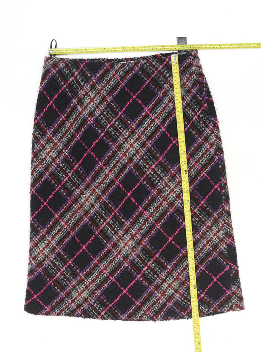 Marks and Spencer Women’s Multicoloured Tweed Pencil Skirt Size 12