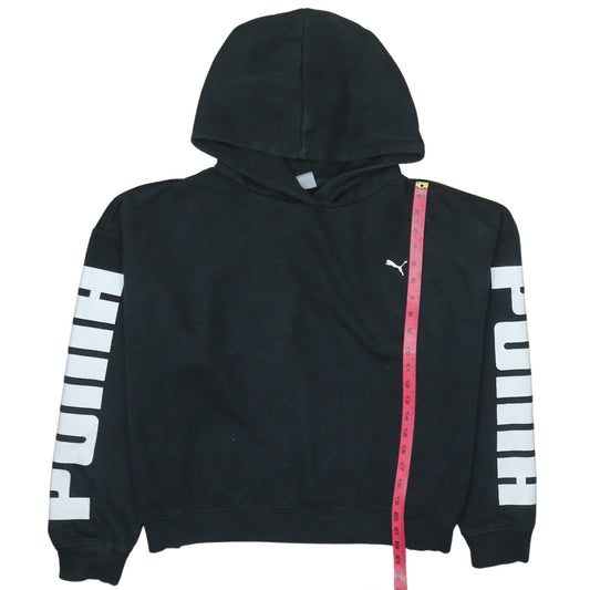Womens UK Size XL PUMA Black Pullover Hoodie