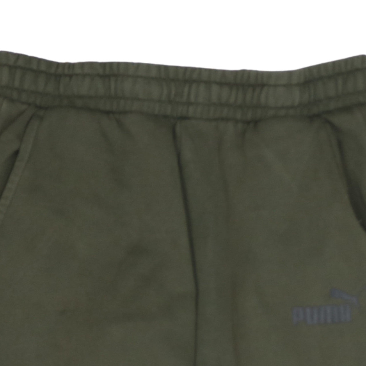 Mens UK Size M PUMA Regular Fit Jogger Green Trousers