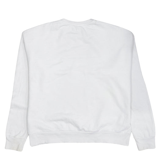 Womens UK Size S Primark White Pullover Sweatshirt