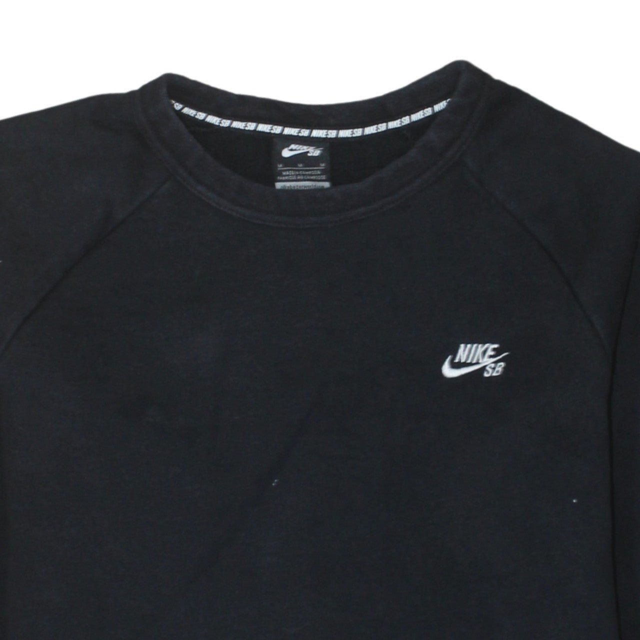 Mens UK Size M Nike Black Pullover Sweatshirt