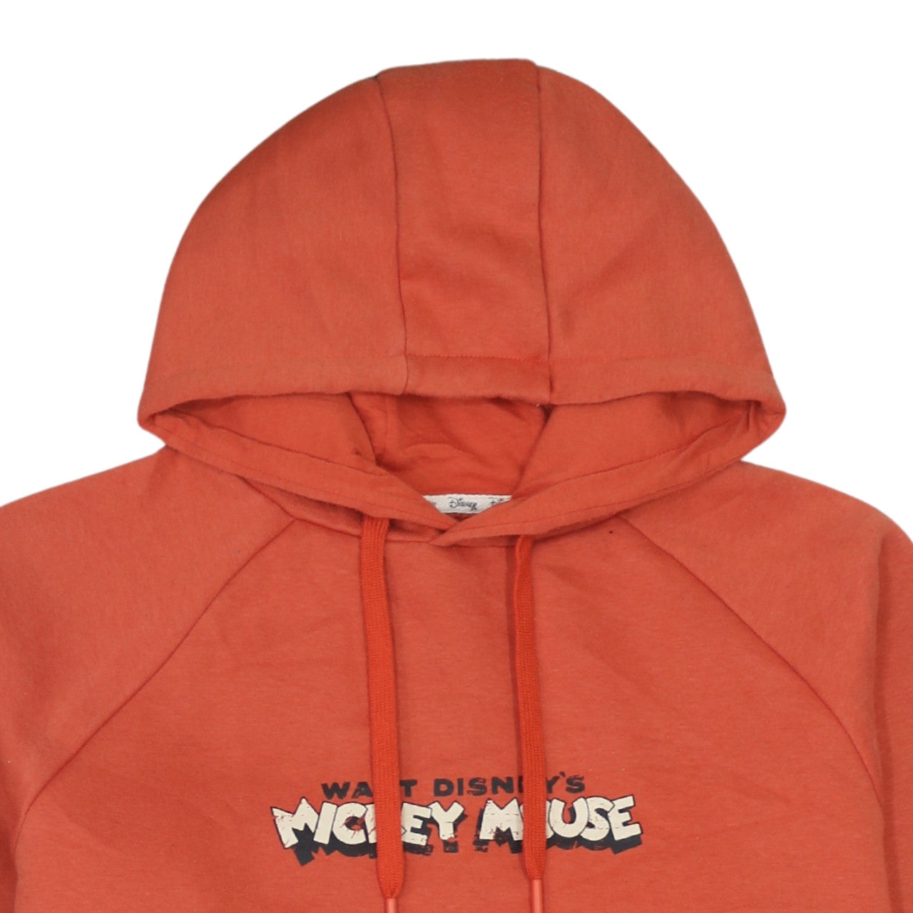 Womens UK Size XS Disney Orange Tunic Hoodie