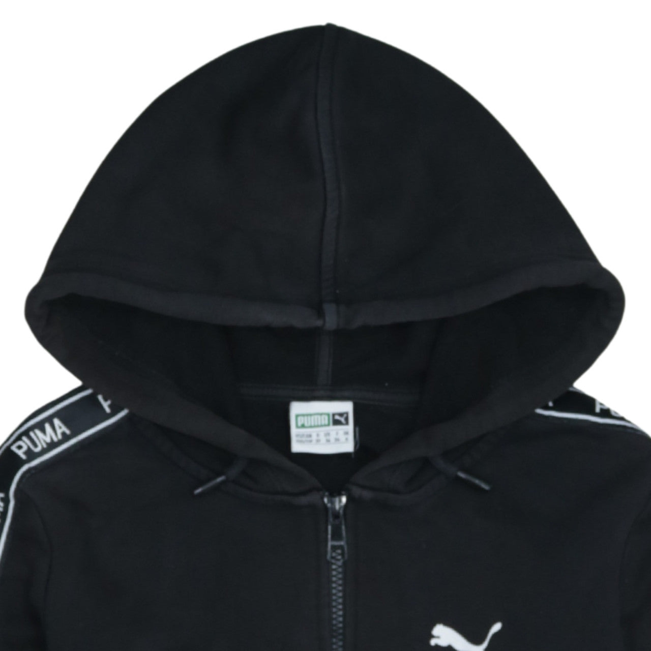 Womens UK Size 6 PUMA Black Full Zip Hoodie