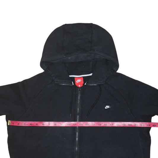 Womens UK Size XL Nike Black Full Zip Hoodie