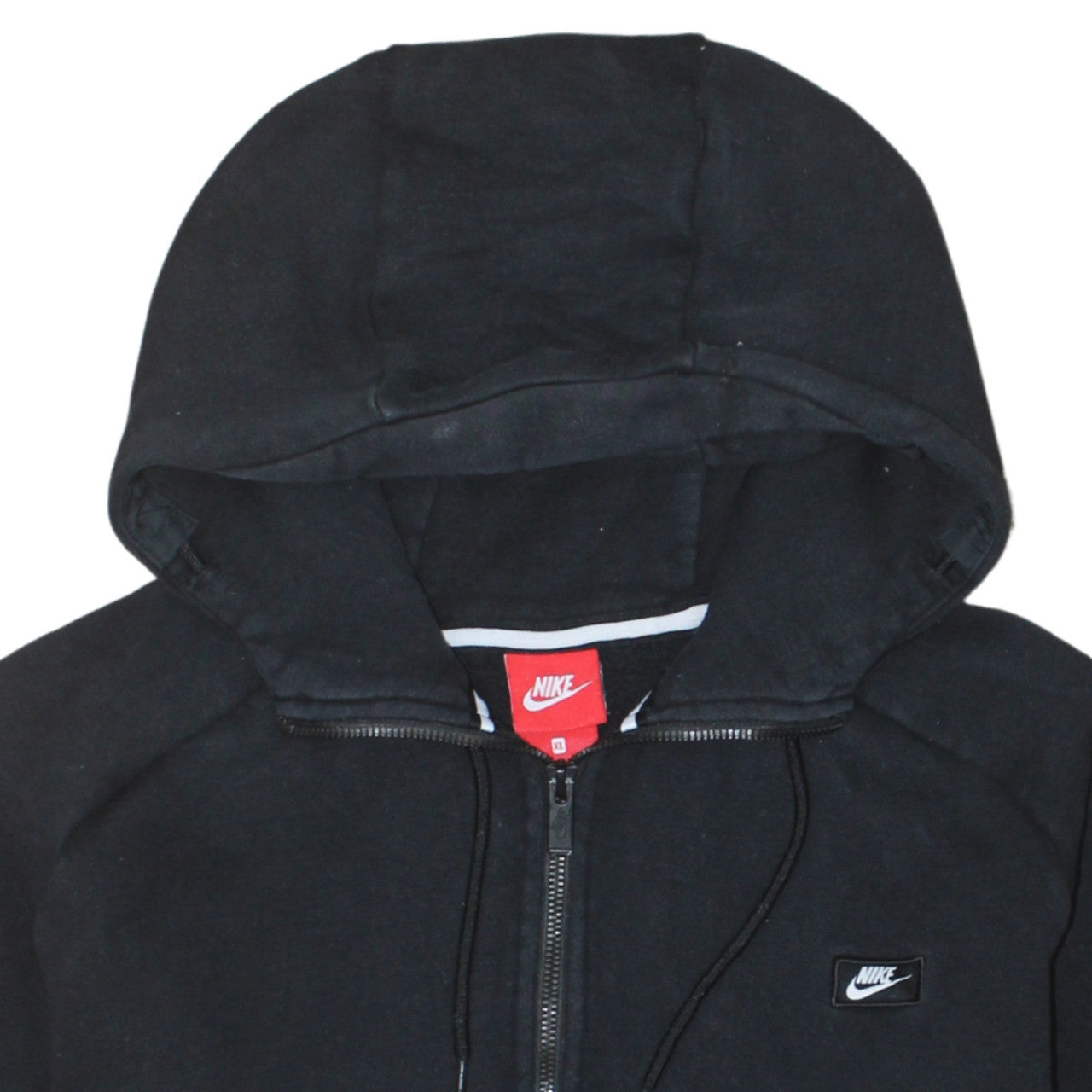 Womens UK Size XL Nike Black Full Zip Hoodie