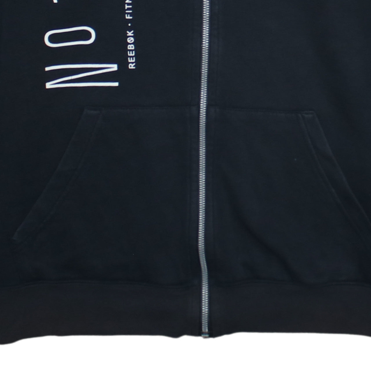 Womens UK Size M Reebok Black Full Zip Hoodie