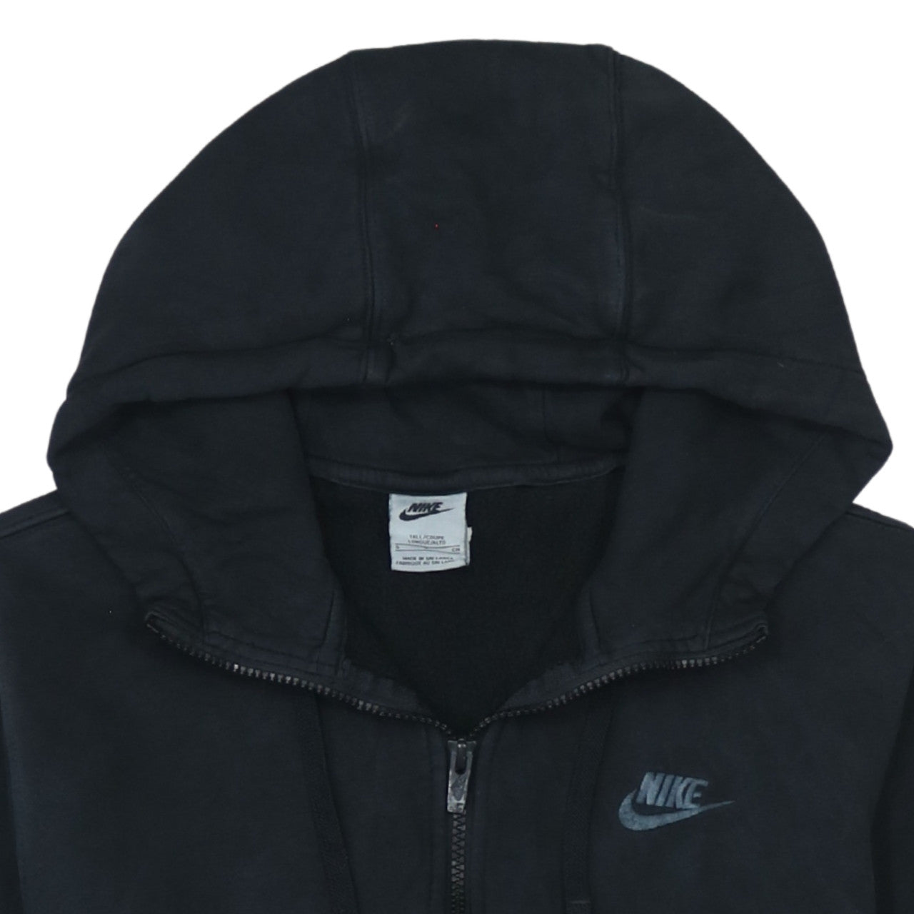 Mens UK Size S Nike Black Full Zip Hoodie