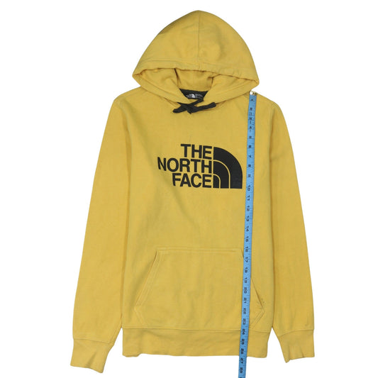 Mens UK Size S The North Face Yellow Pullover Hoodie